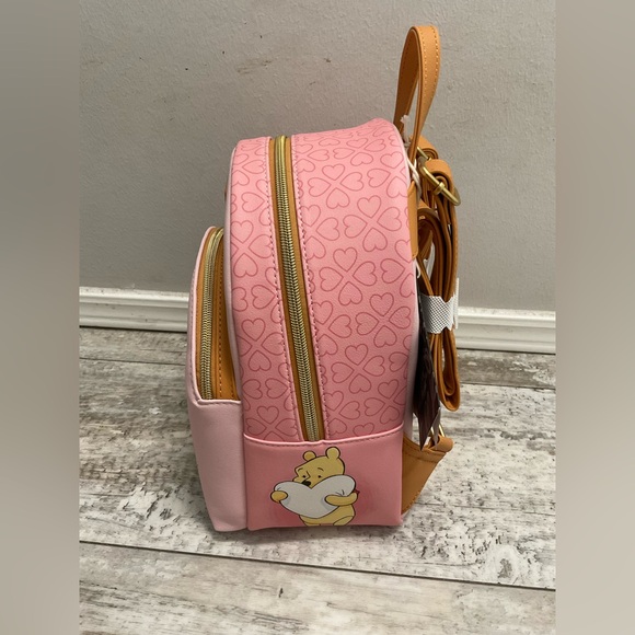NWT Loungefly Winnie The Pooh Valentine\'s Day Mini Backpack and wallet in set main image 6